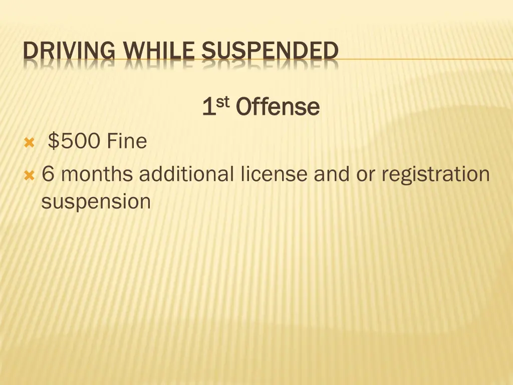 driving while suspended