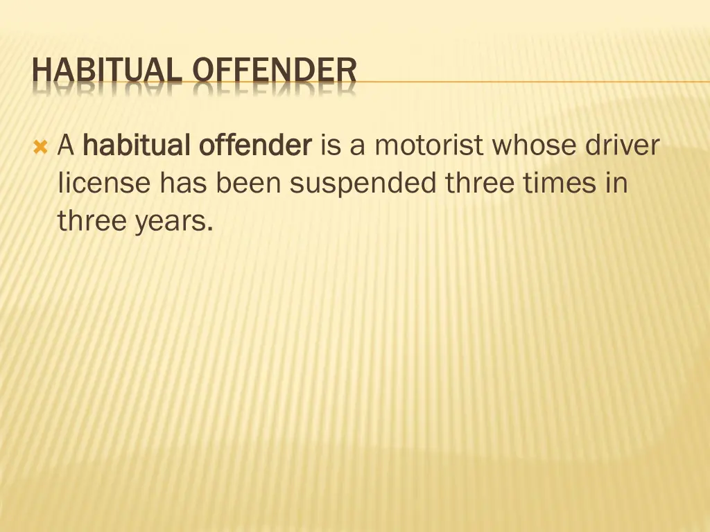 habitual offender