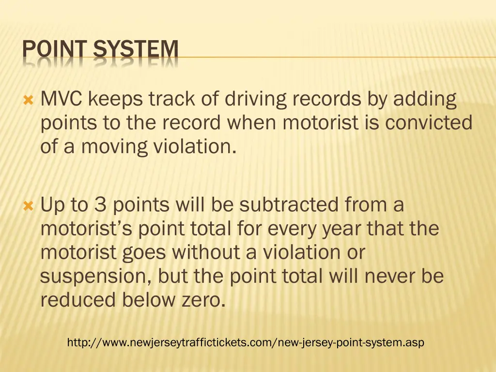 point system