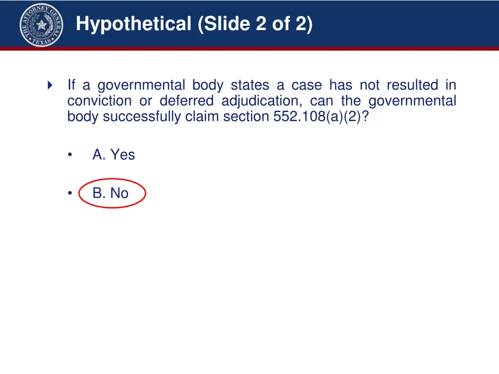 hypothetical slide 2 of 2 3