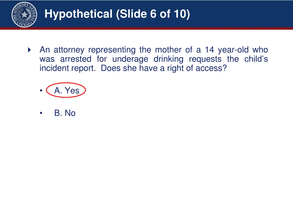 hypothetical slide 6 of 10