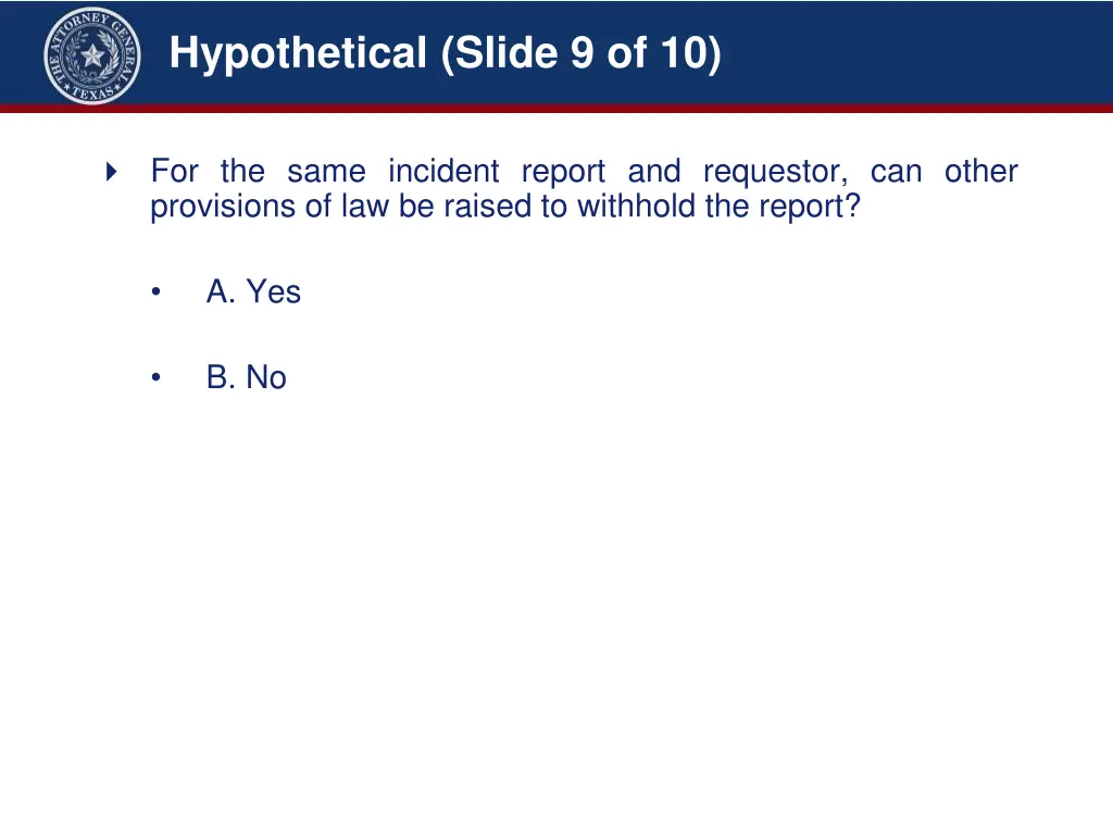 hypothetical slide 9 of 10