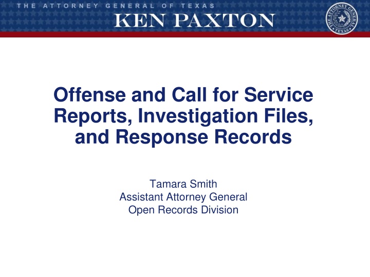 offense and call for service reports