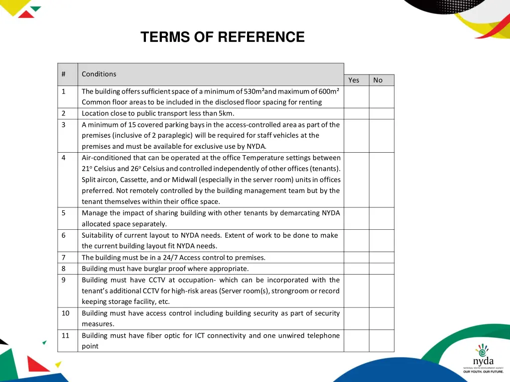 terms of reference 5