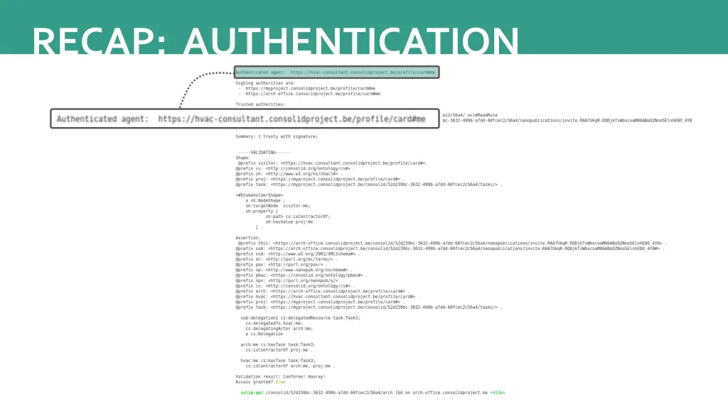 recap authentication