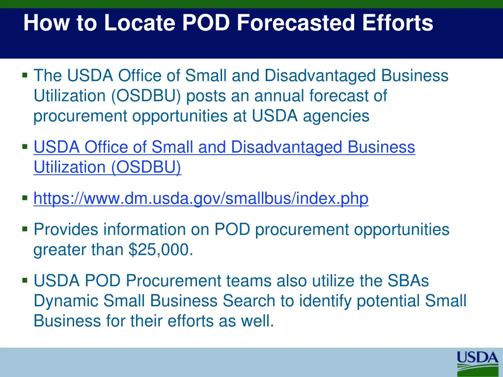 how to locate pod forecasted efforts