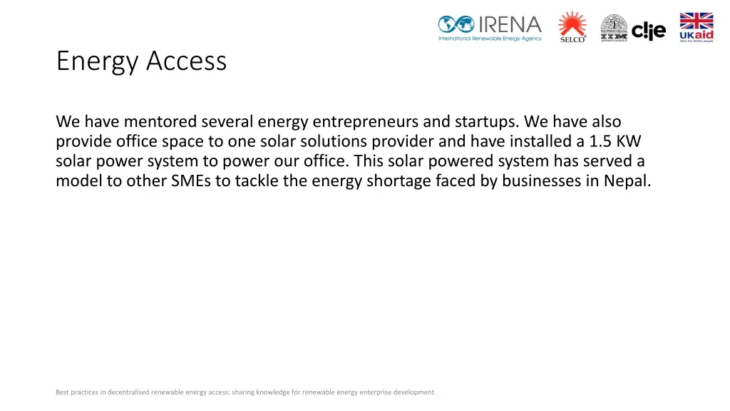 energy access