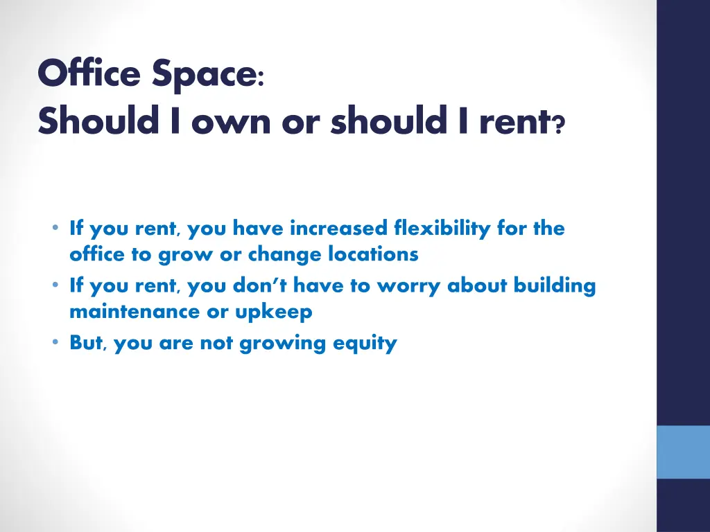 office space should i own or should i rent 1