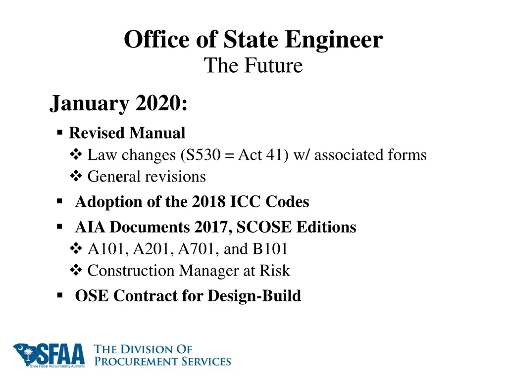 office of state engineer the future