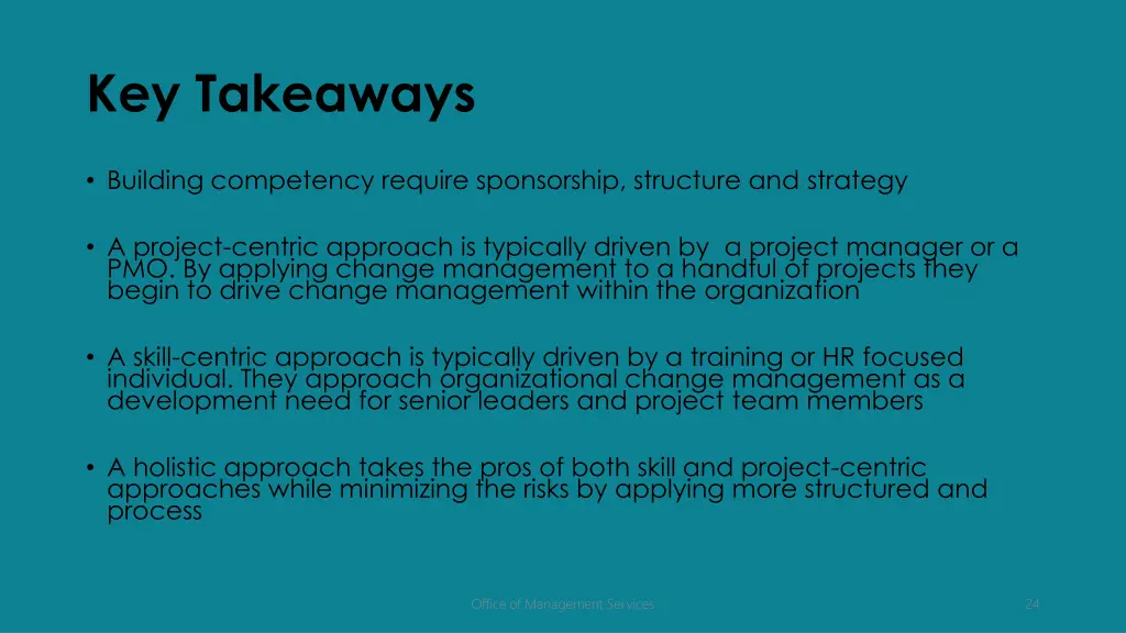 key takeaways