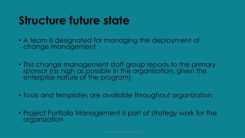 structure future state