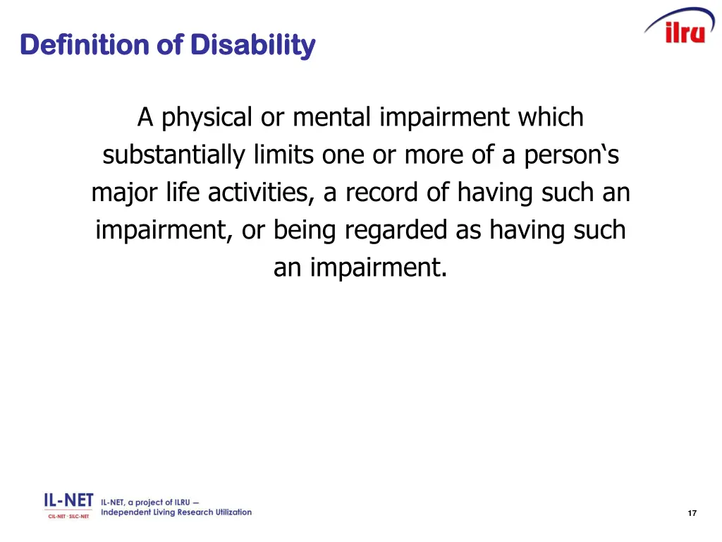 definition of disability definition of disability