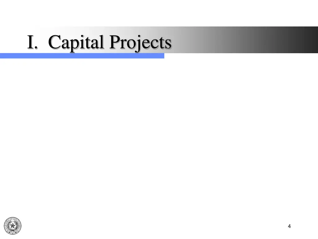 i capital projects