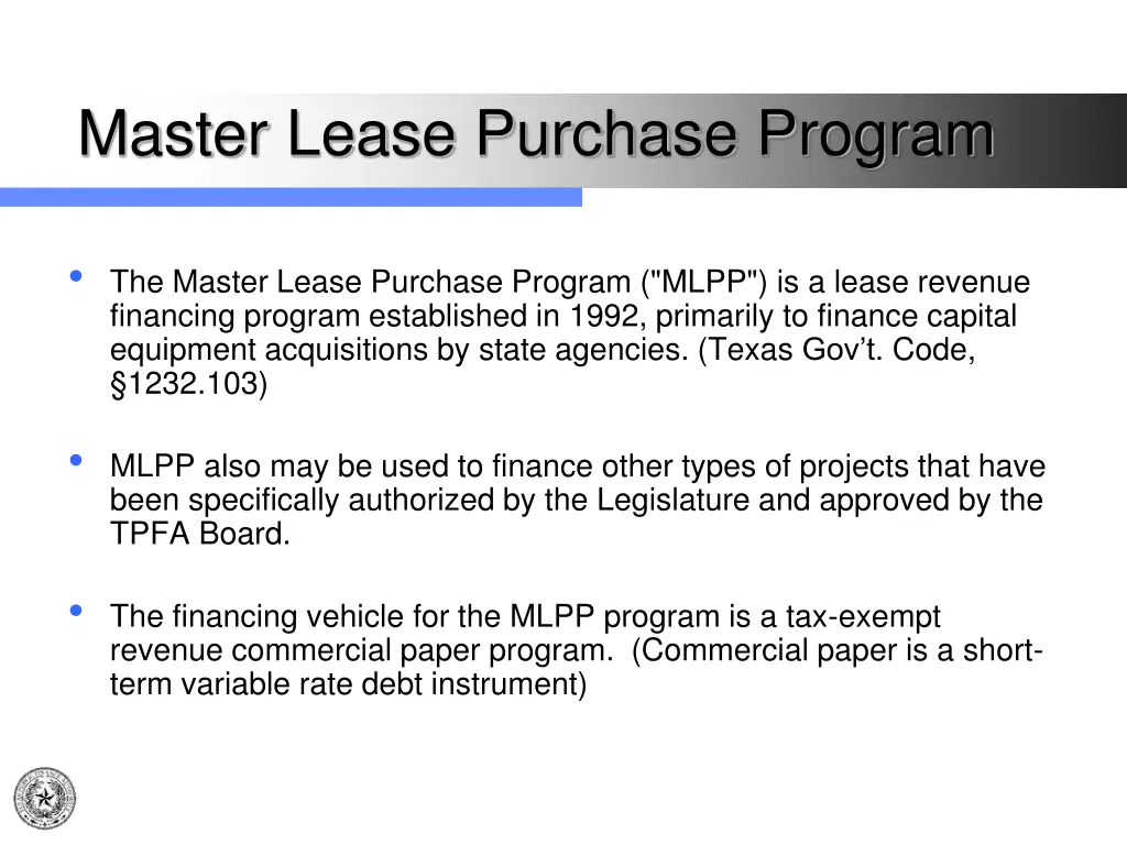 master lease purchase program 1