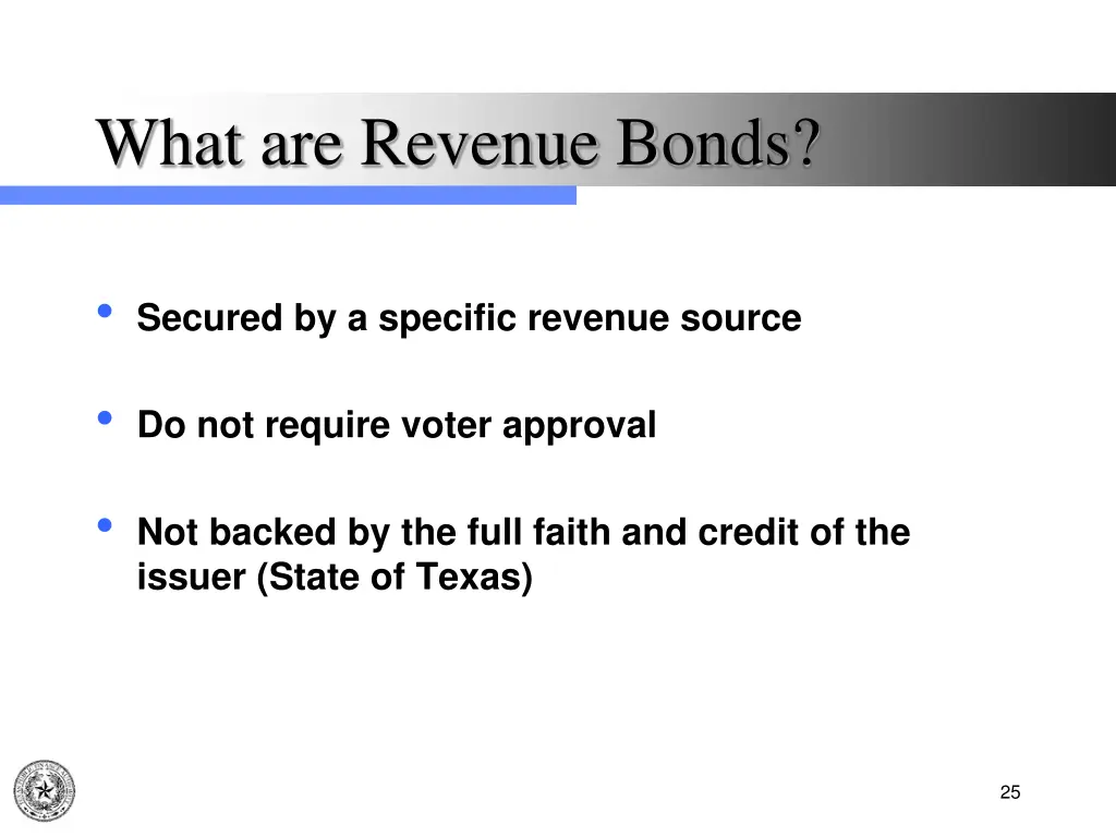 what are revenue bonds