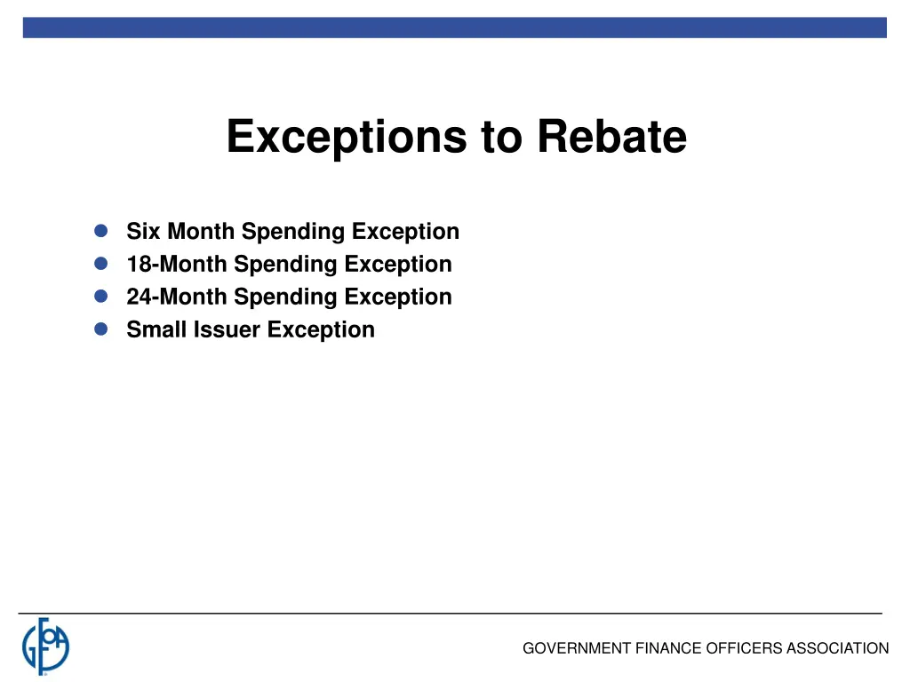 exceptions to rebate