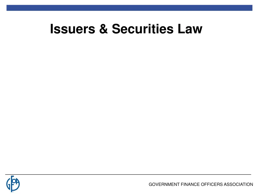 issuers securities law