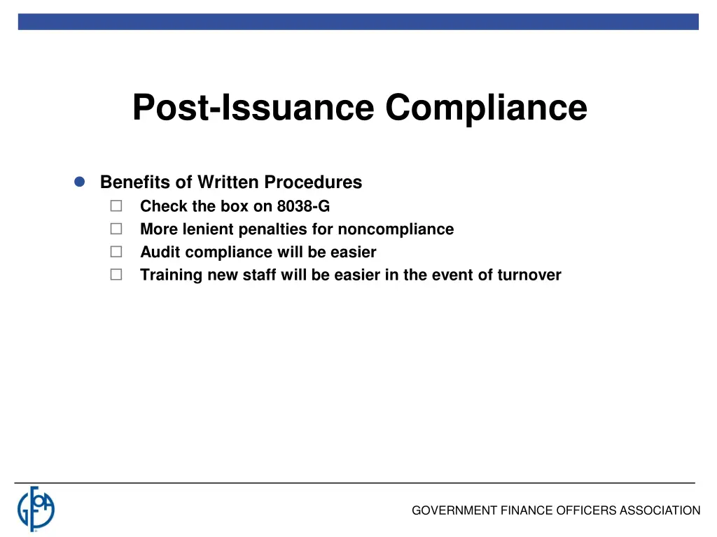 post issuance compliance 1