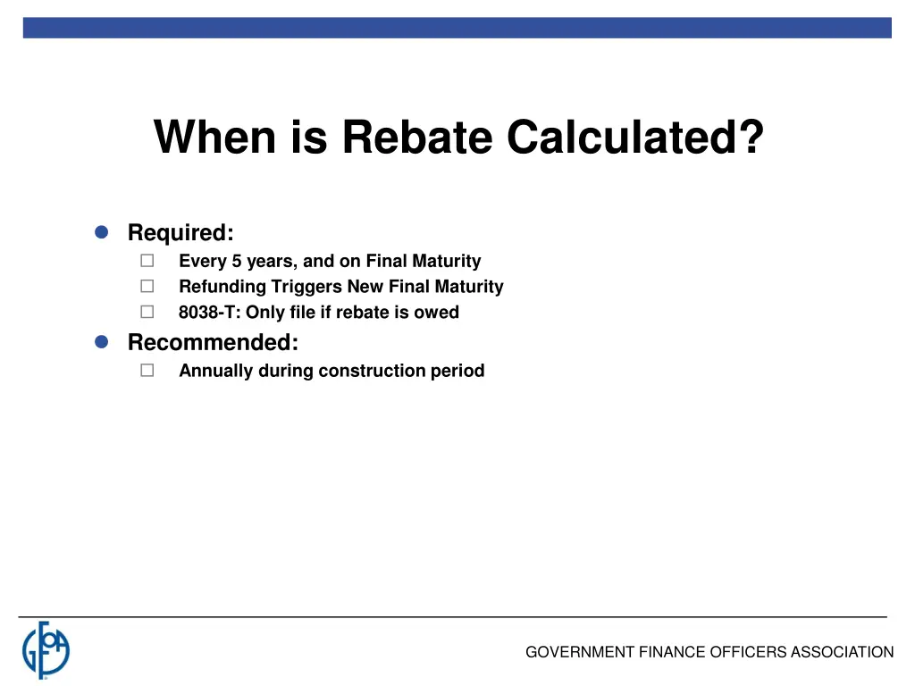 when is rebate calculated