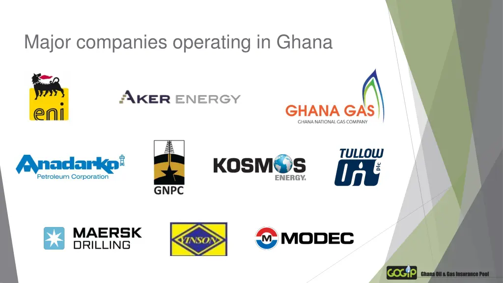 major companies operating in ghana