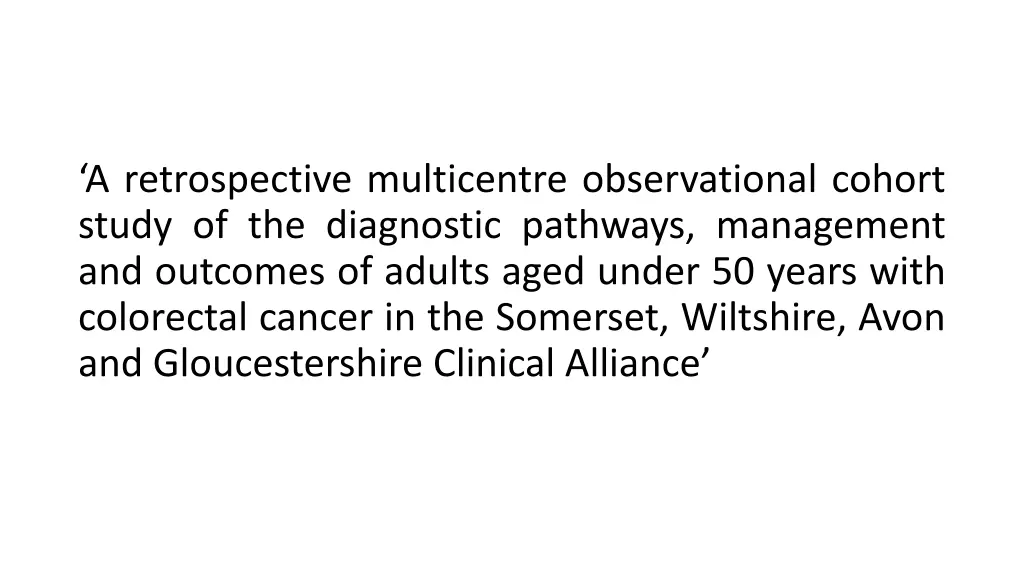 a retrospective multicentre observational cohort