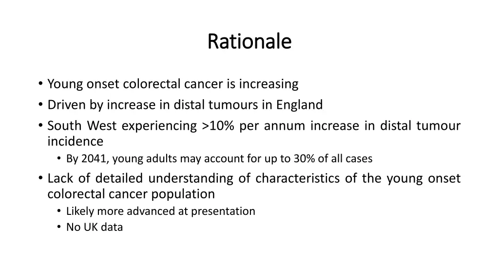 rationale rationale