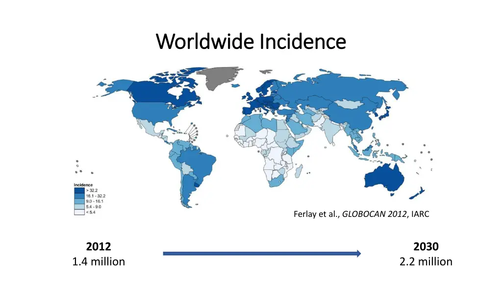 worldwide incidence worldwide incidence