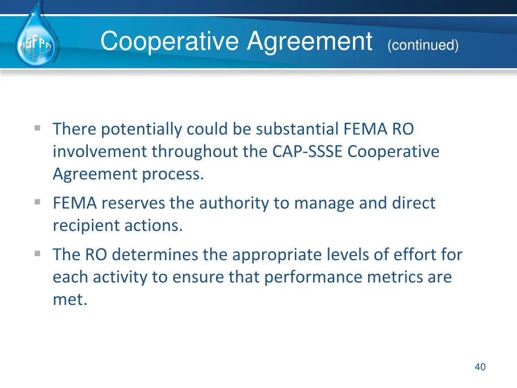 cooperative agreement continued 6