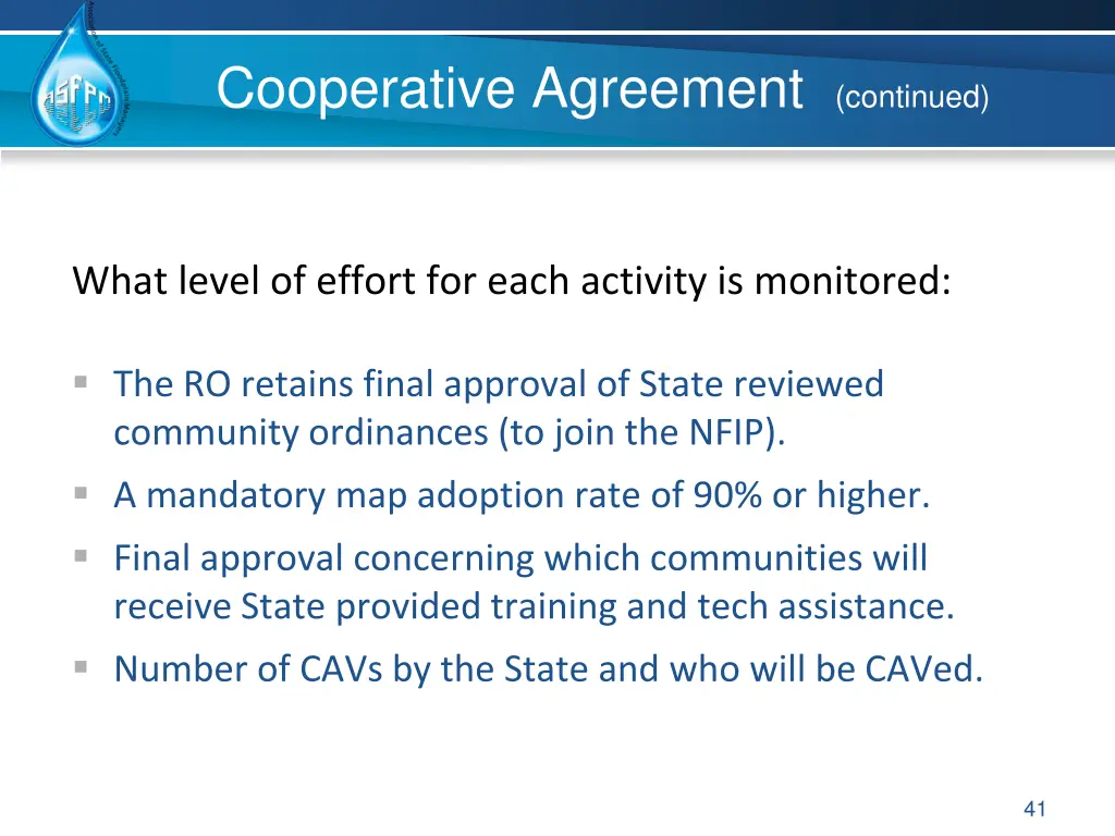 cooperative agreement continued 7