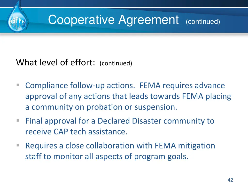 cooperative agreement continued 8