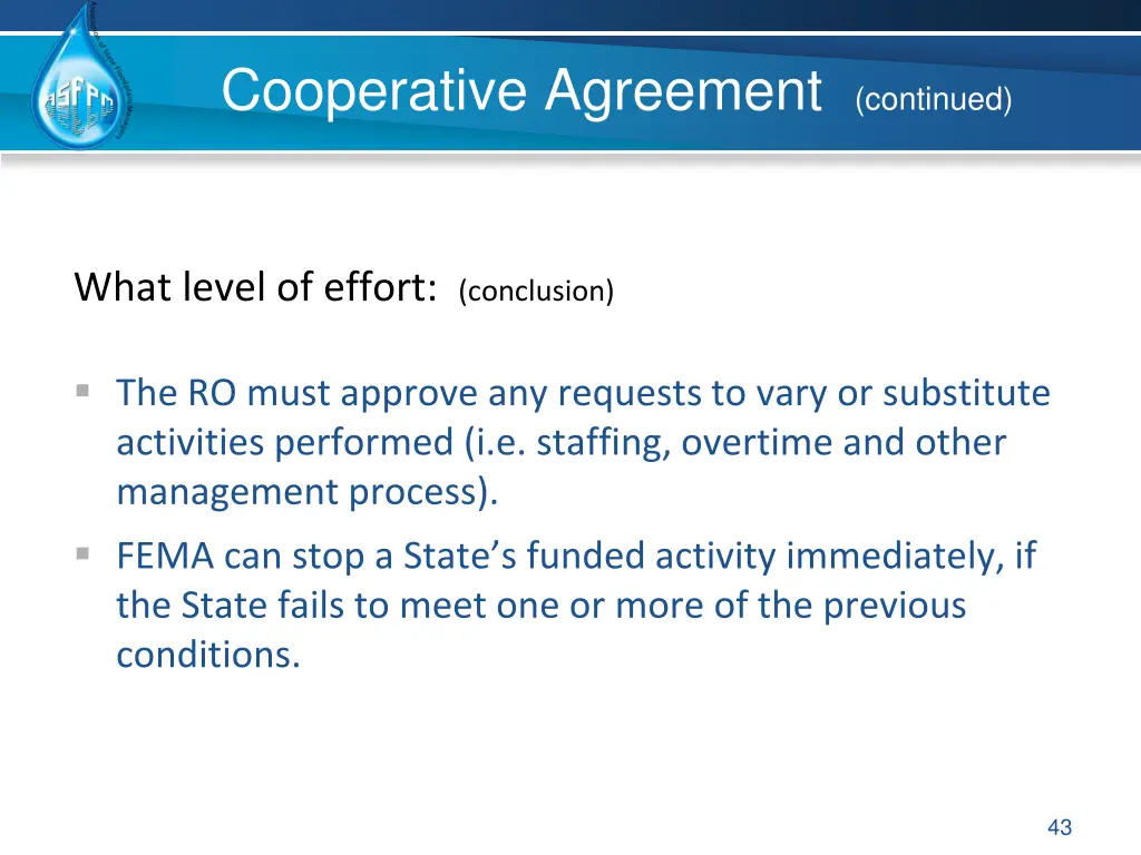 cooperative agreement continued 9