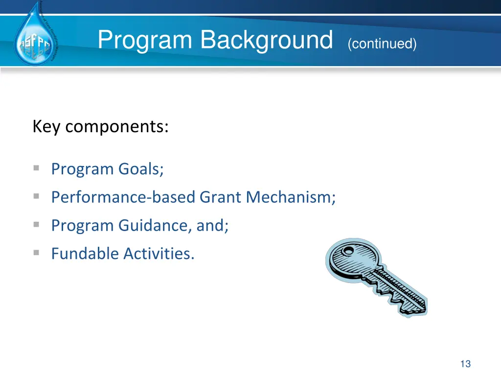 program background continued 1