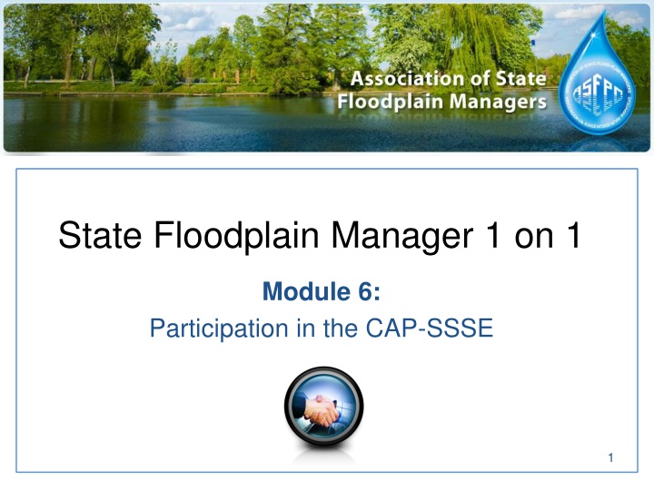 state floodplain manager 1 on 1