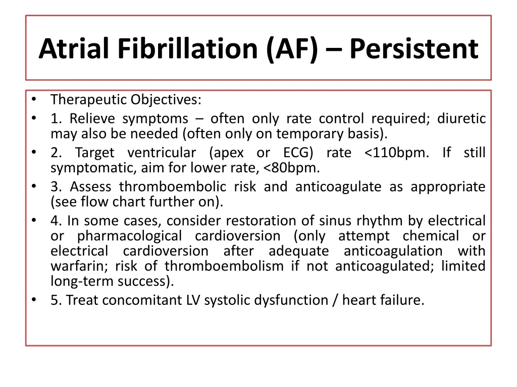 atrial fibrillation af persistent