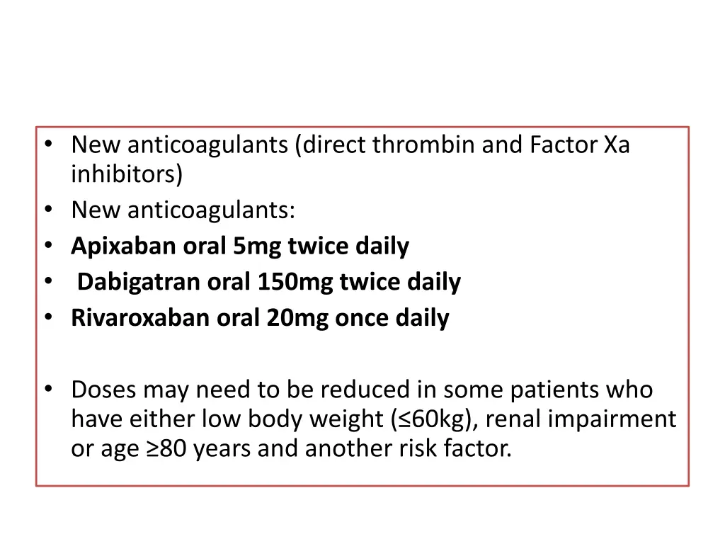 new anticoagulants direct thrombin and factor