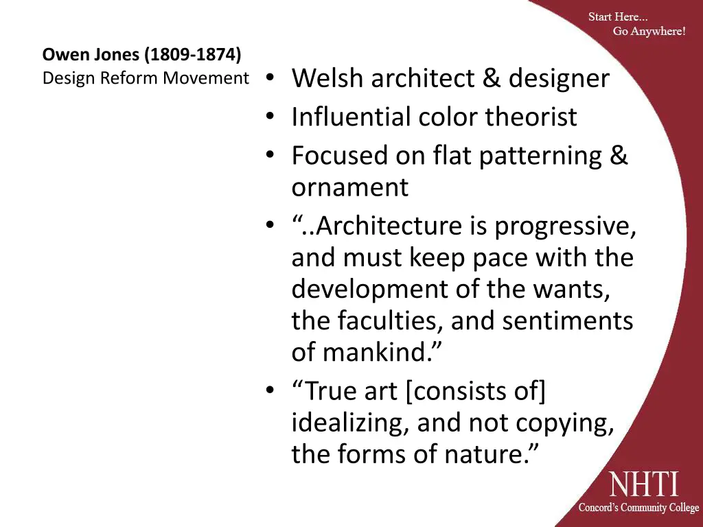 owen jones 1809 1874 design reform movement welsh