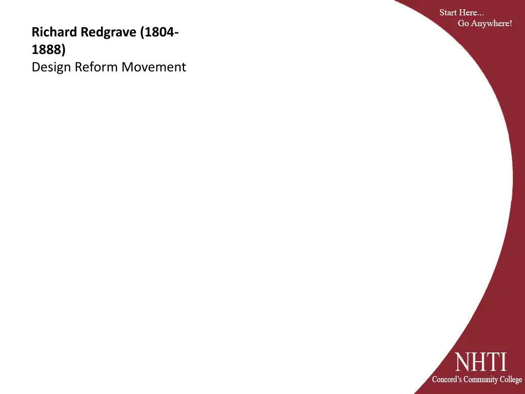 richard redgrave 1804 1888 design reform movement