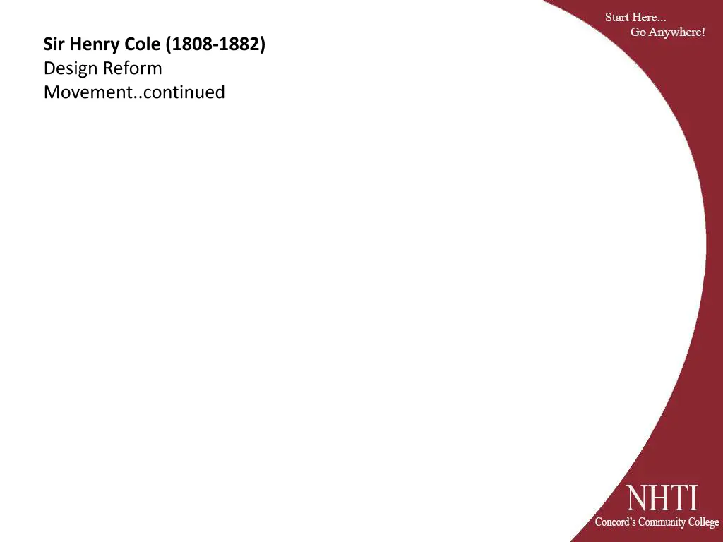 sir henry cole 1808 1882 design reform movement 1