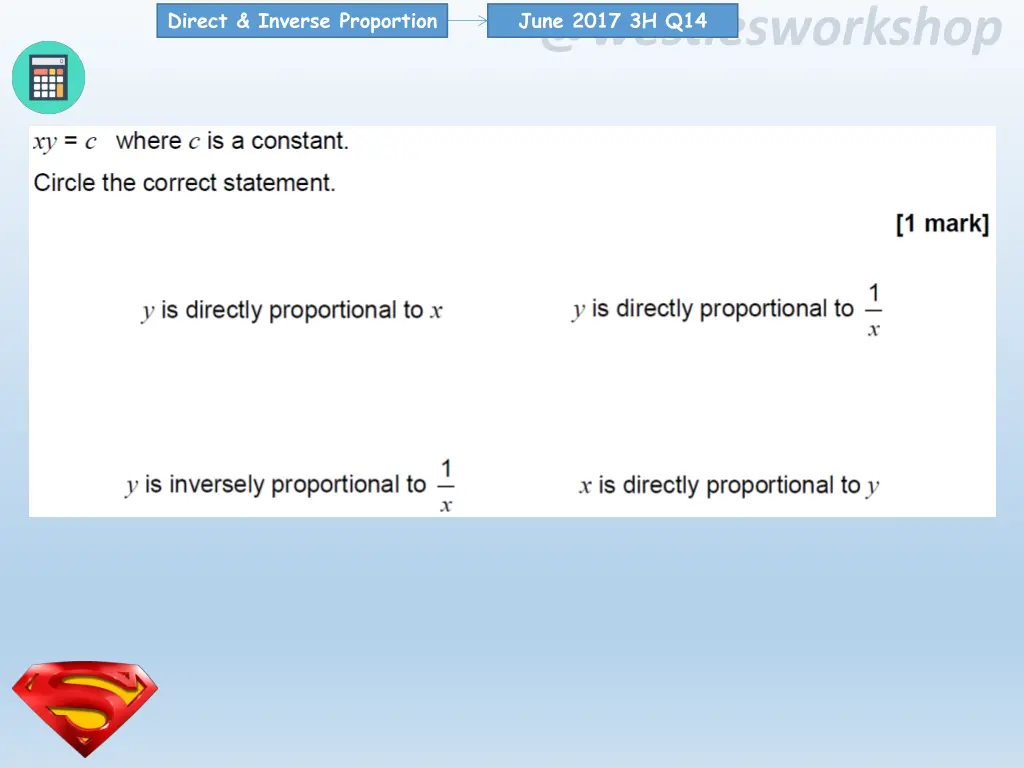 direct inverse proportion 6