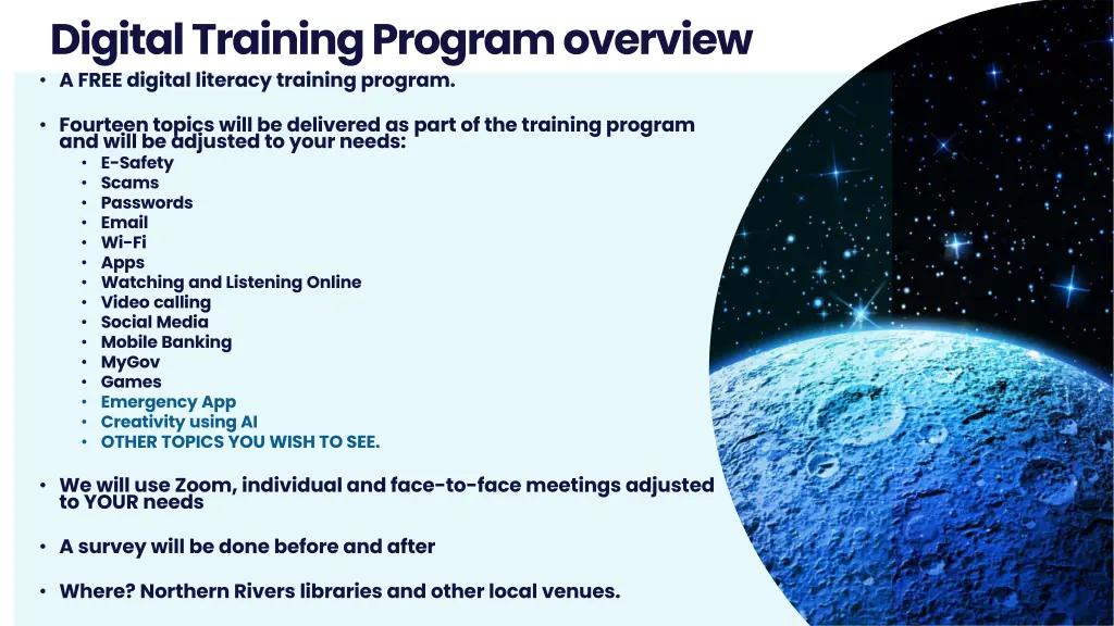 digital training program overview a free digital