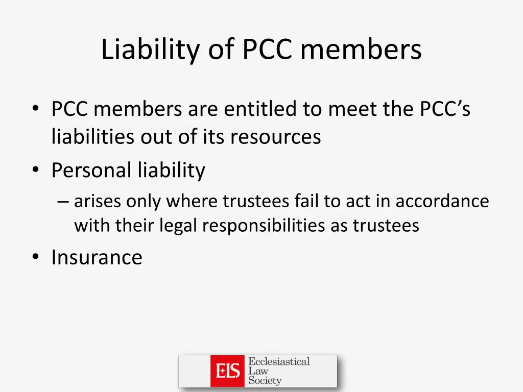 liability of pcc members