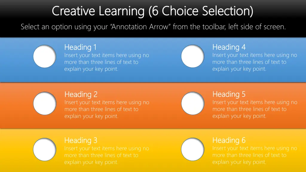 creative learning 6 choice selection creative 1