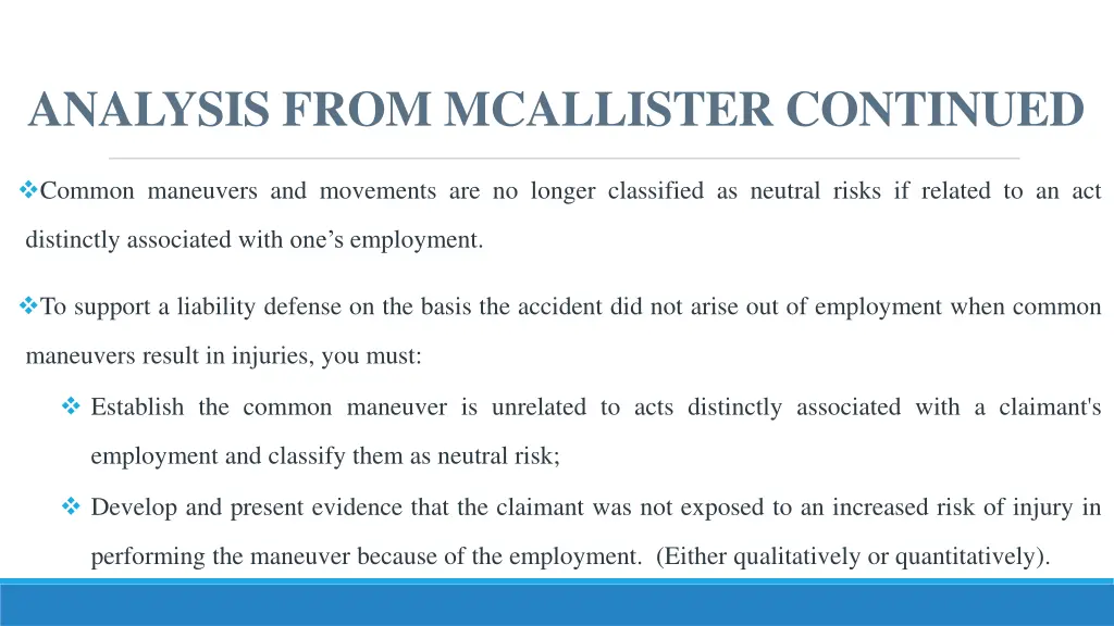 analysis from mcallister continued