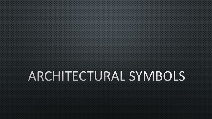 architectural symbols