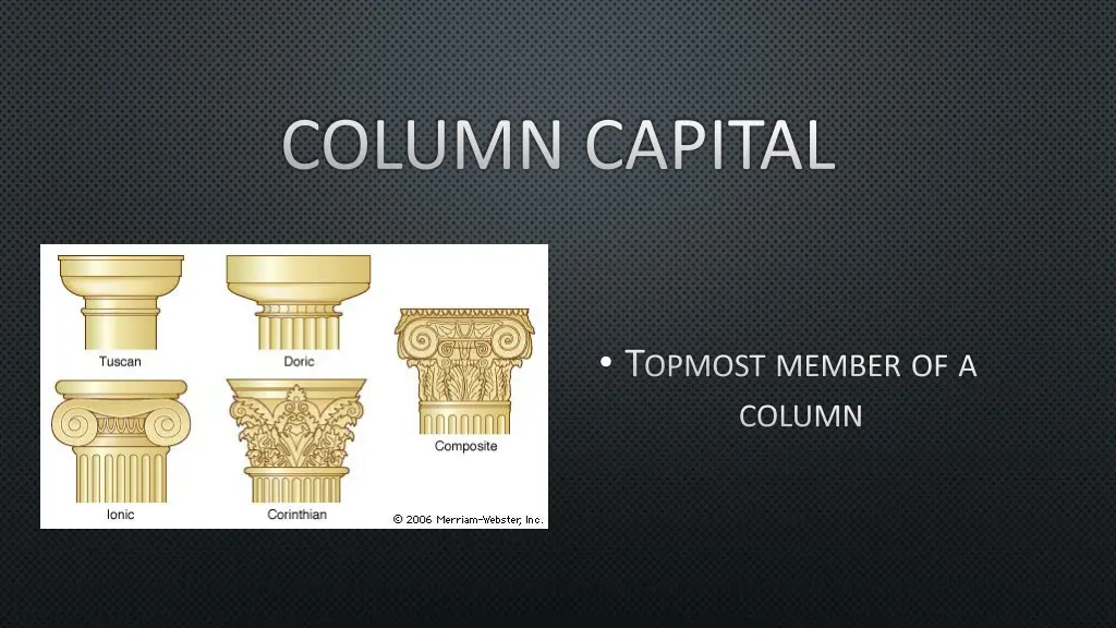 column capital