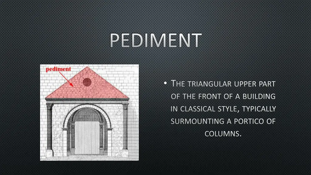 pediment