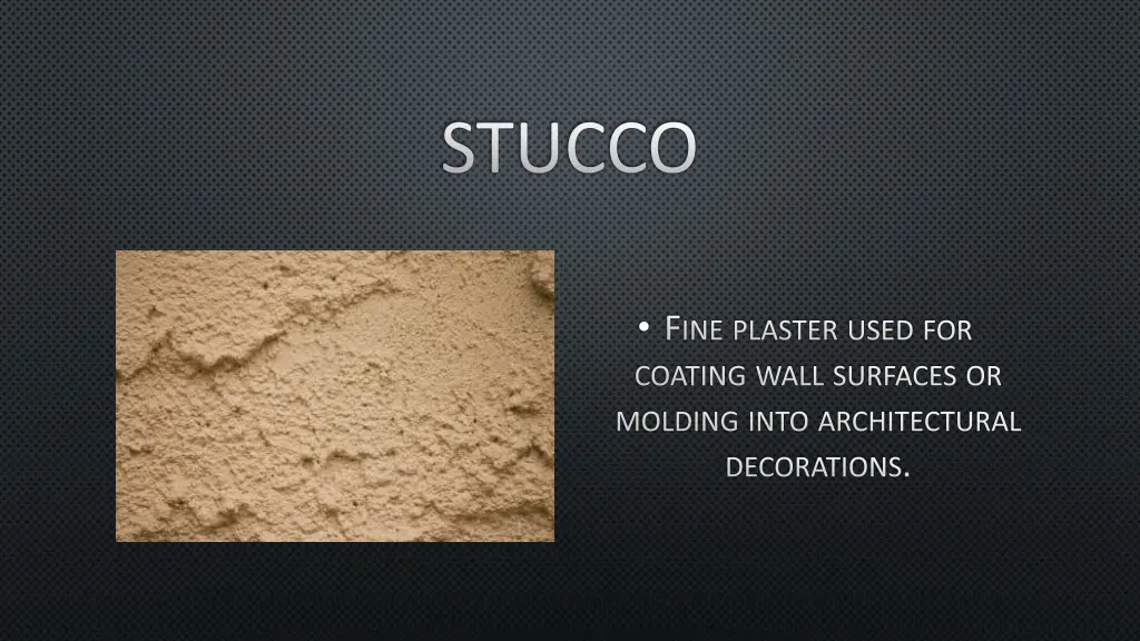 stucco