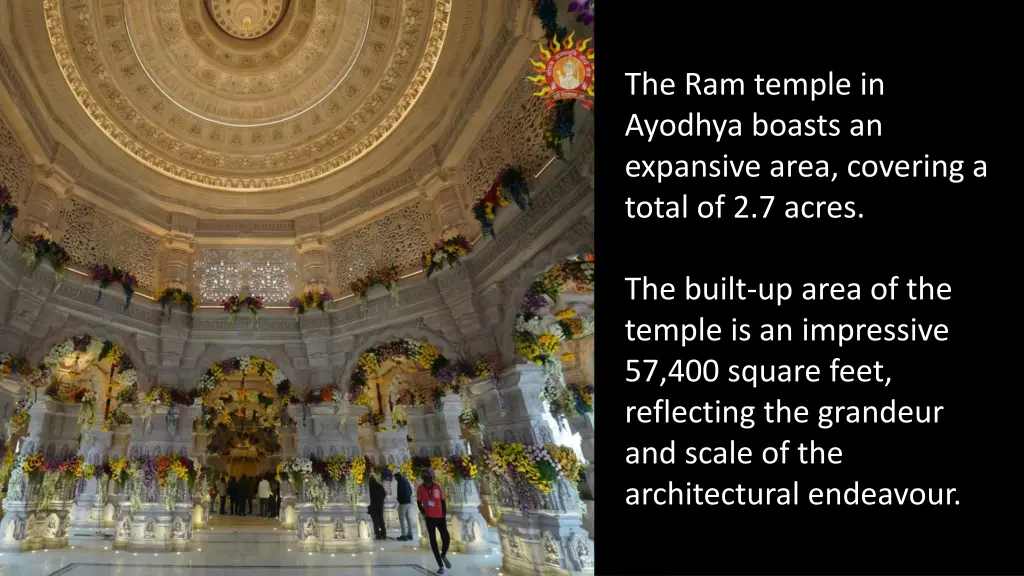 the ram temple in ayodhya boasts an expansive