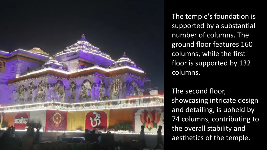 the temple s foundation is supported