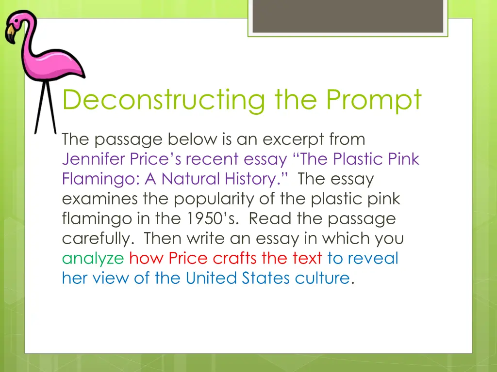 deconstructing the prompt